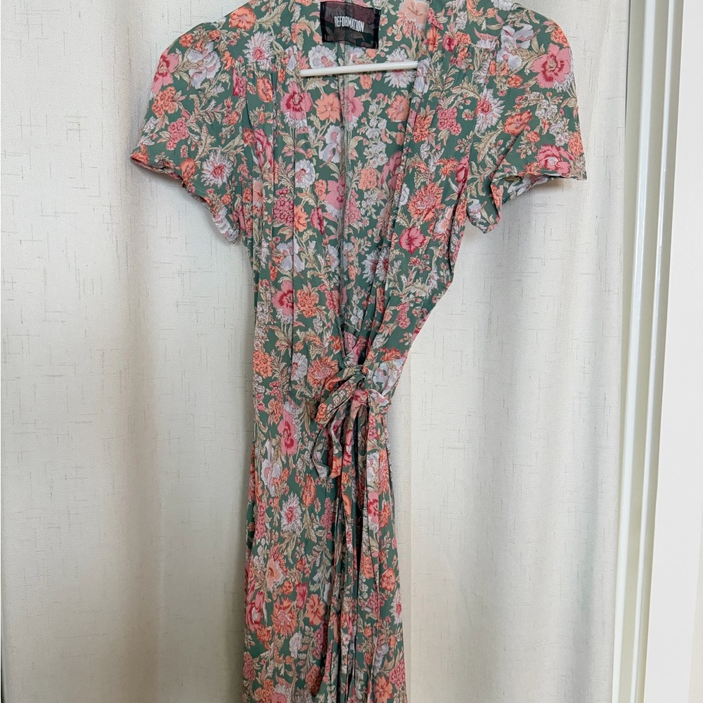 Reformation Penny Wrap Dress XS